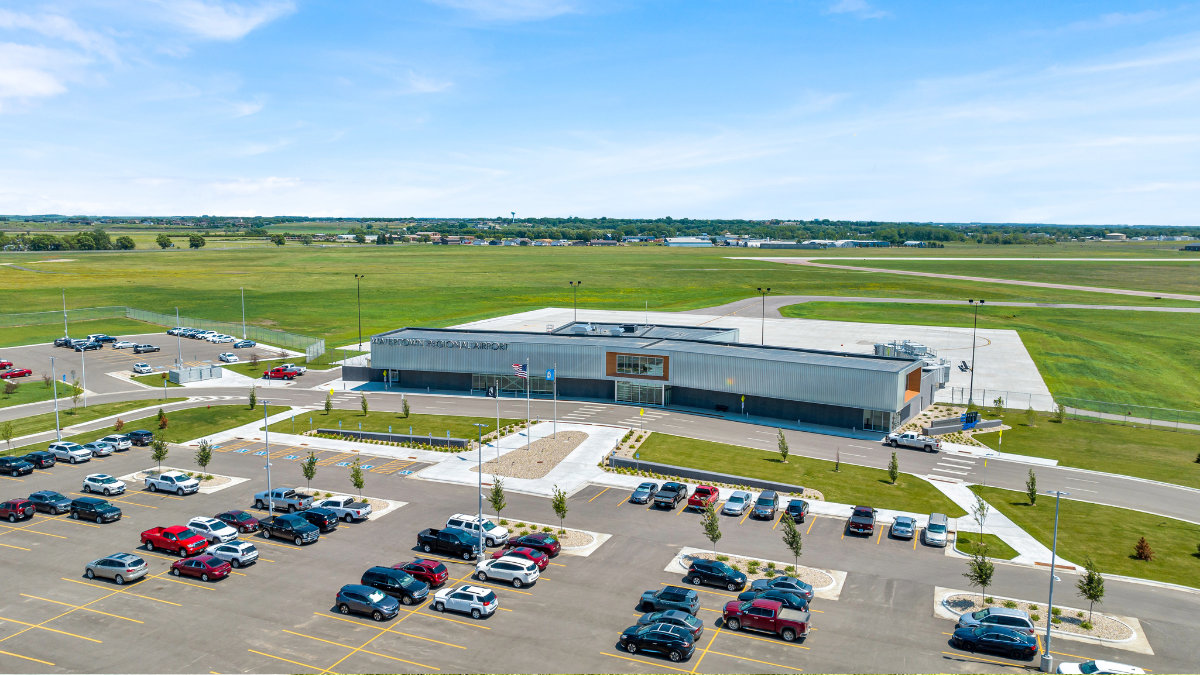 Parking and terminal access at Watertown Regional Airport